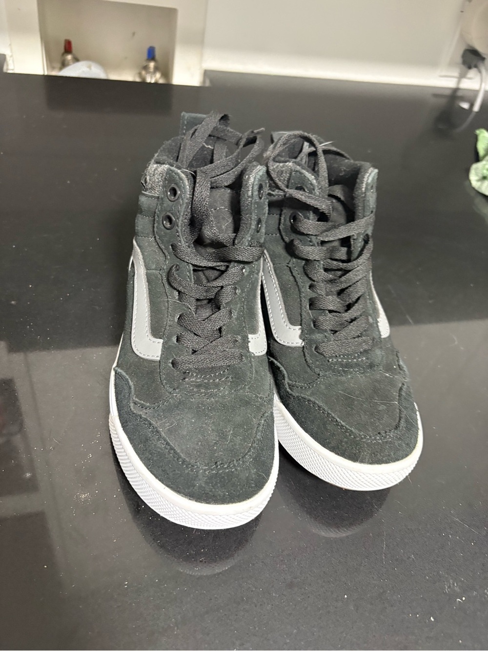 Kids Vans Sneakers in Black and Gray